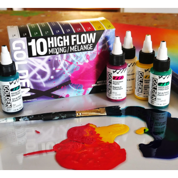 Golden High Flow mixing sæt, 10x30 ml Golden High Flow mixing sæt, 10x30 ml